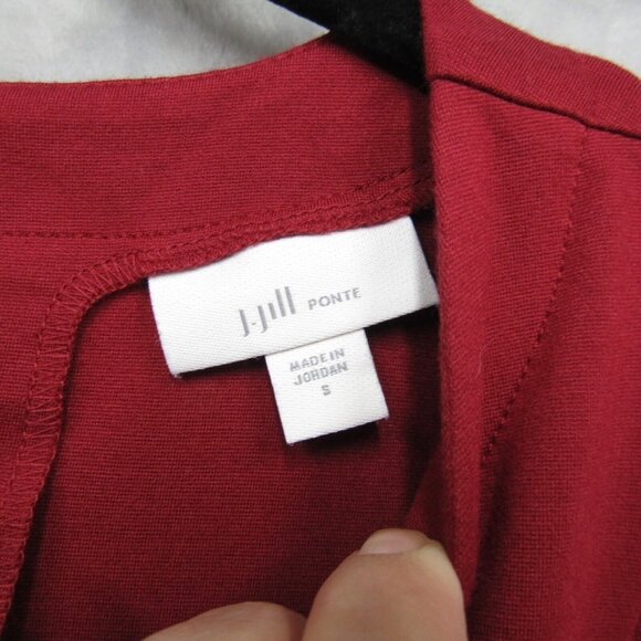 Womens J Jill Ponte Bell Sleeve Shift Dress With Pockets Cranberry Red Small - Picture 4 of 14